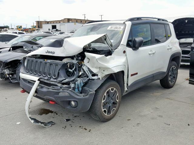 ZACCJBCB3HPG66200 - 2017 JEEP RENEGADE T WHITE photo 2