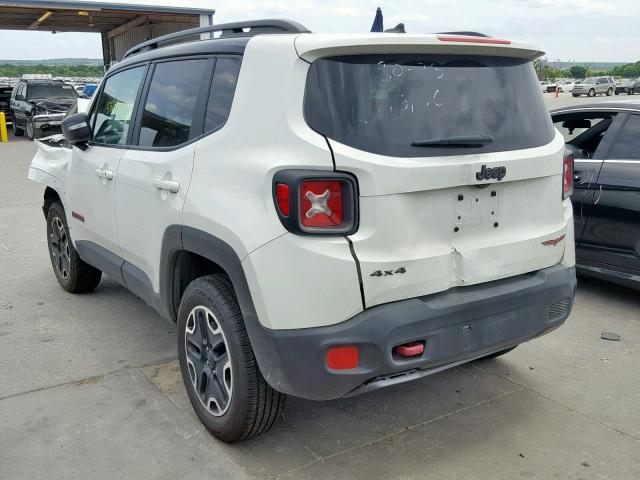 ZACCJBCB3HPG66200 - 2017 JEEP RENEGADE T WHITE photo 3