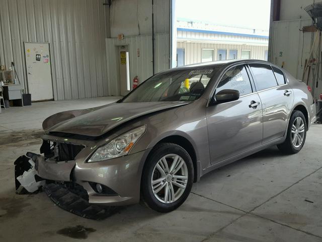 JN1CV6AR8BM403365 - 2011 INFINITI G37 BEIGE photo 2