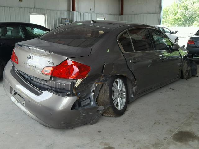 JN1CV6AR8BM403365 - 2011 INFINITI G37 BEIGE photo 4