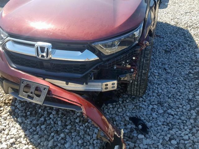 7FARW1H83HE024638 - 2017 HONDA CR-V EXL BURGUNDY photo 9