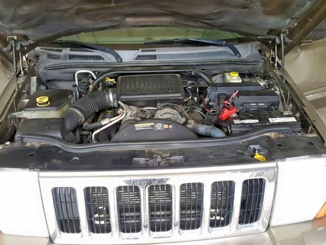 1J8HG58N96C216084 - 2006 JEEP COMMANDER TAN photo 7