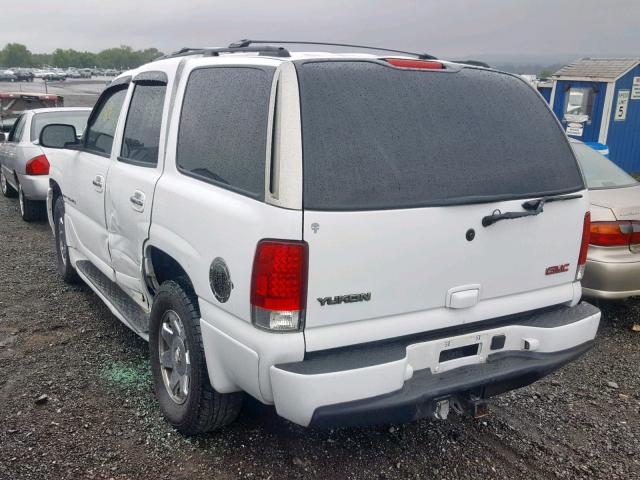 1GKEK63U74J225974 - 2004 GMC YUKON DENA WHITE photo 3