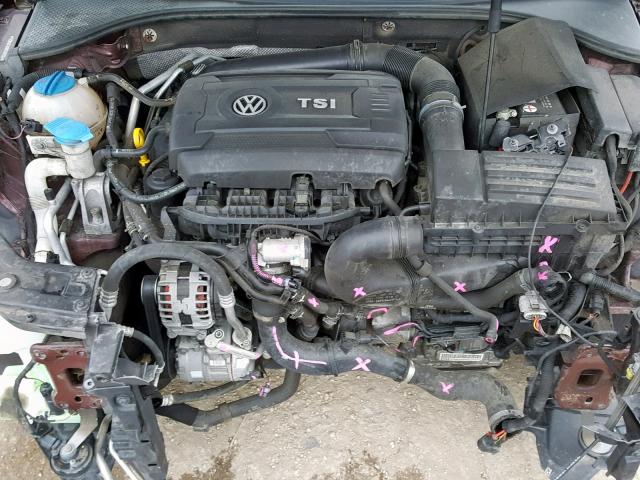 1VWAS7A38EC067240 - 2014 VOLKSWAGEN PASSAT S BURGUNDY photo 7