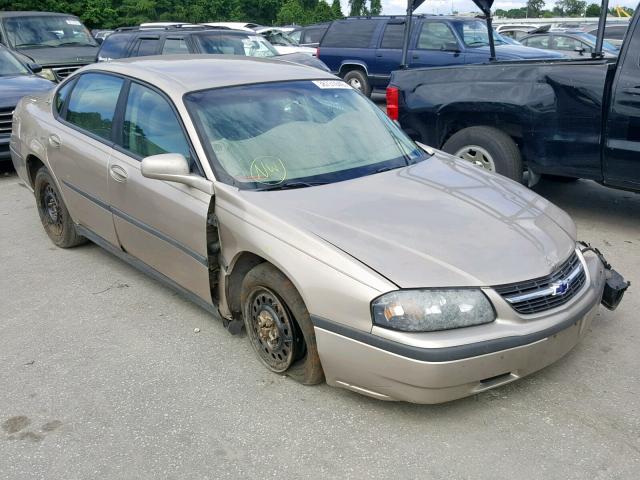 2G1WF52E739432795 - 2003 CHEVROLET IMPALA GOLD photo 1