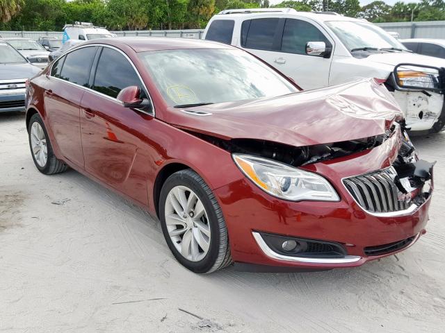 2G4GK5EX9G9164841 - 2016 BUICK REGAL RED photo 1