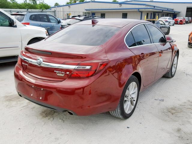 2G4GK5EX9G9164841 - 2016 BUICK REGAL RED photo 4