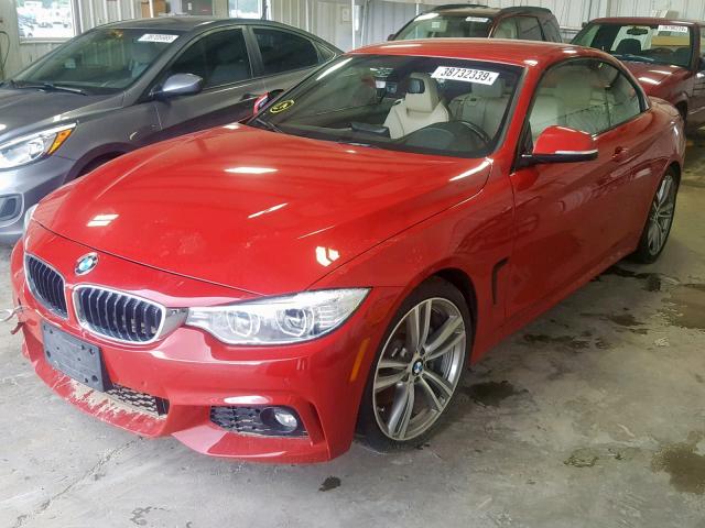 WBA3T3C50EP737336 - 2014 BMW 435 I RED photo 2