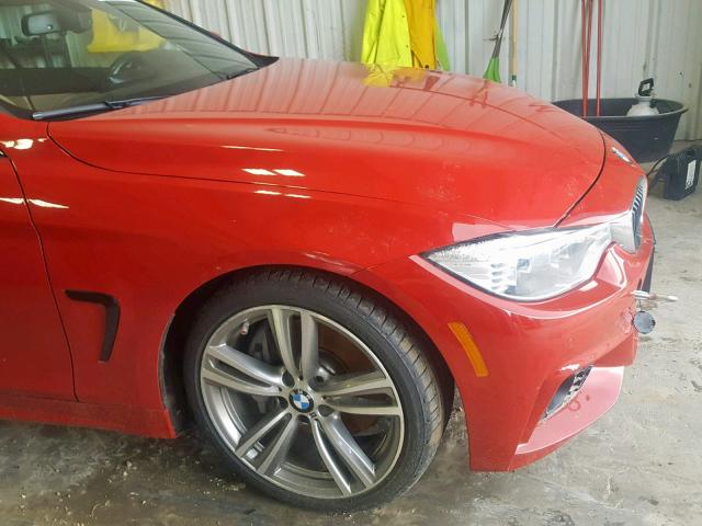 WBA3T3C50EP737336 - 2014 BMW 435 I RED photo 9