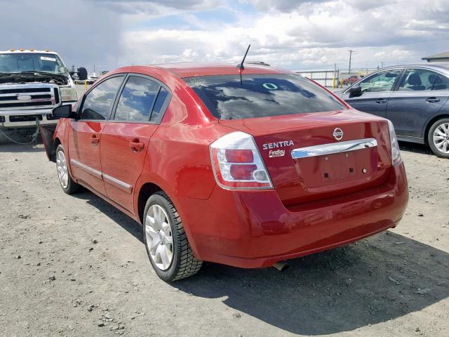 3N1AB6AP6AL704627 - 2010 NISSAN SENTRA 2.0 RED photo 3