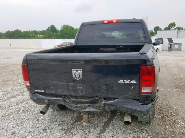 1C6RD7KTXCS248574 - 2012 DODGE RAM 1500 S BLACK photo 9