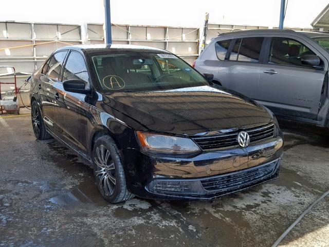 3VW2K7AJ9EM377799 - 2014 VOLKSWAGEN JETTA BASE BLACK photo 1