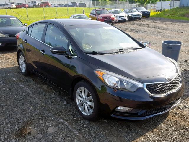 KNAFX4A89E5094419 - 2014 KIA FORTE EX BLACK photo 1