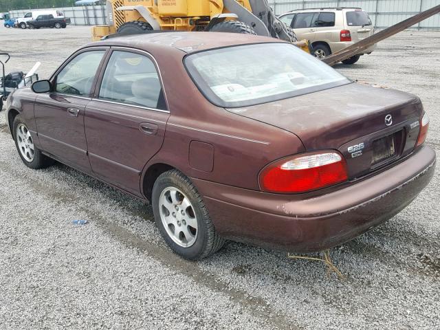 1YVGF22C9Y5129105 - 2000 MAZDA 626 ES BURGUNDY photo 3