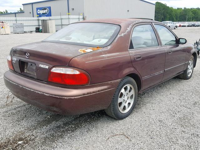 1YVGF22C9Y5129105 - 2000 MAZDA 626 ES BURGUNDY photo 4