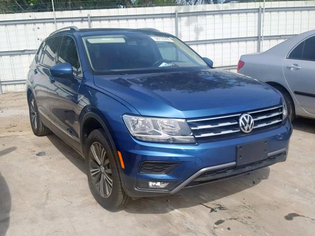 3VV3B7AX3JM084147 - 2018 VOLKSWAGEN TIGUAN SE BLUE photo 1