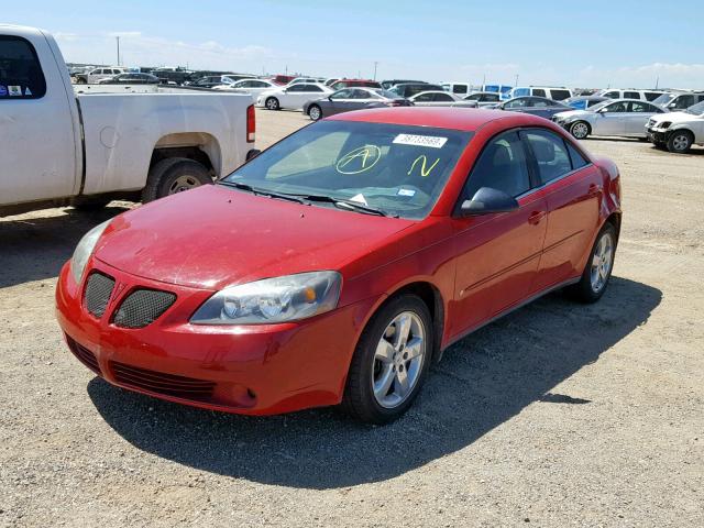 1G2ZH58N574246708 - 2007 PONTIAC G6 GT RED photo 2