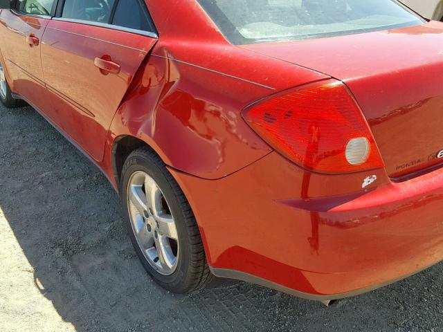 1G2ZH58N574246708 - 2007 PONTIAC G6 GT RED photo 9