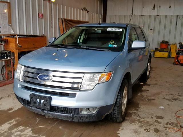 2FMDK38CX8BA79369 - 2008 FORD EDGE SEL BLUE photo 2