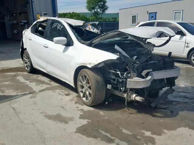 1C3CDFBB2ED860778 - 2014 DODGE DART SXT WHITE photo 1