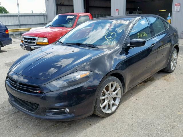 1C3CDFBA1DD292609 - 2013 DODGE DART SXT BLACK photo 2