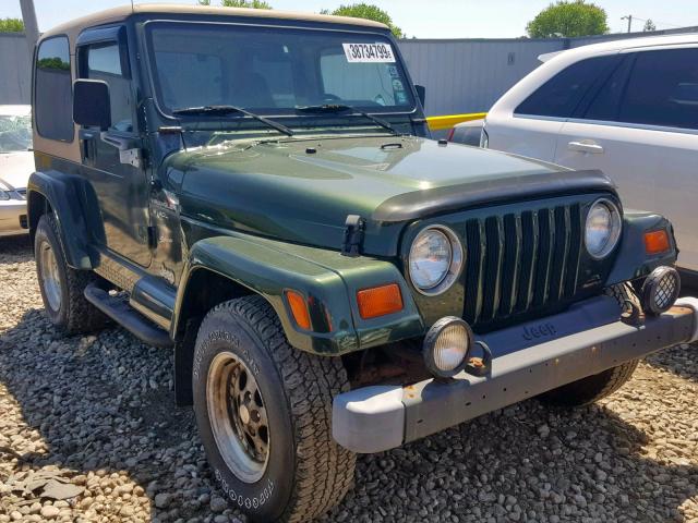 1J4FY49S6VP525765 - 1997 JEEP WRANGLER / GREEN photo 1