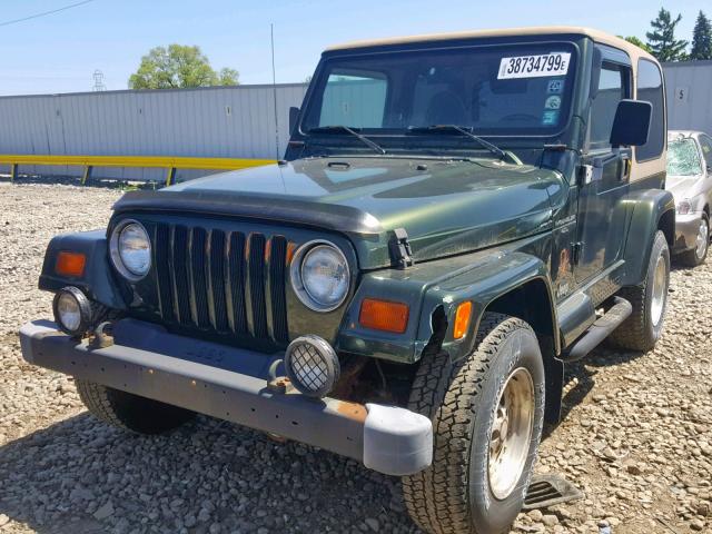 1J4FY49S6VP525765 - 1997 JEEP WRANGLER / GREEN photo 2