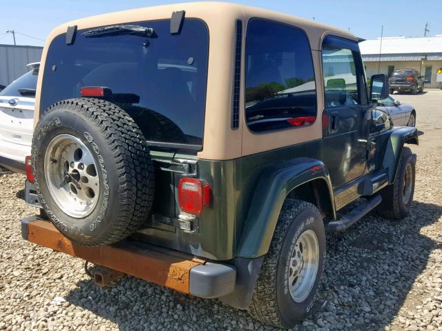 1J4FY49S6VP525765 - 1997 JEEP WRANGLER / GREEN photo 4