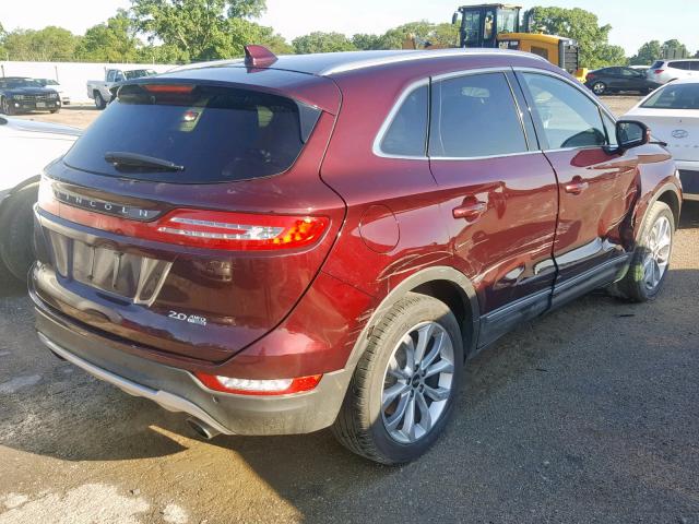 5LMCJ2D96GUJ15843 - 2016 LINCOLN MKC SELECT MAROON photo 4