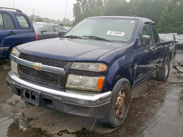 1GCCS19E578106130 - 2007 CHEVROLET COLORADO BLUE photo 2