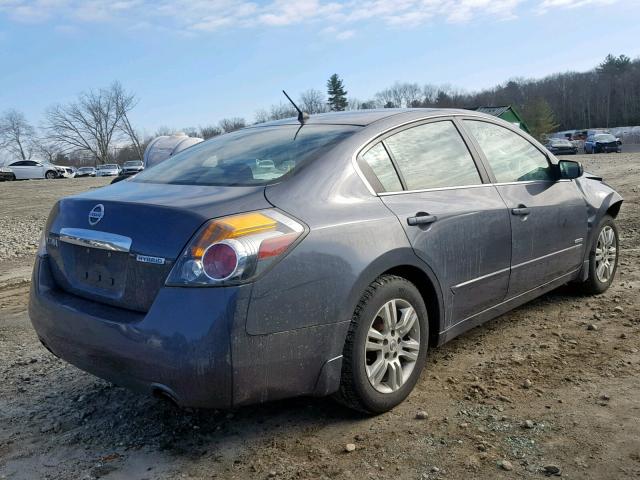 1N4CL2AP1AC159076 - 2010 NISSAN ALTIMA HYB GRAY photo 4