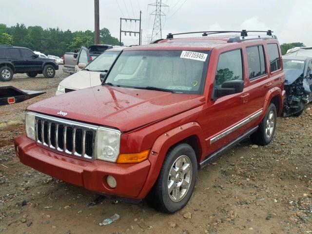 1J8HH582X6C247735 - 2006 JEEP COMMANDER MAROON photo 2