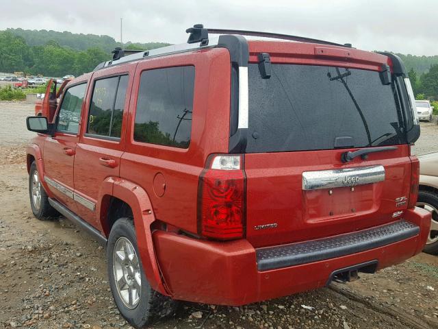 1J8HH582X6C247735 - 2006 JEEP COMMANDER MAROON photo 3