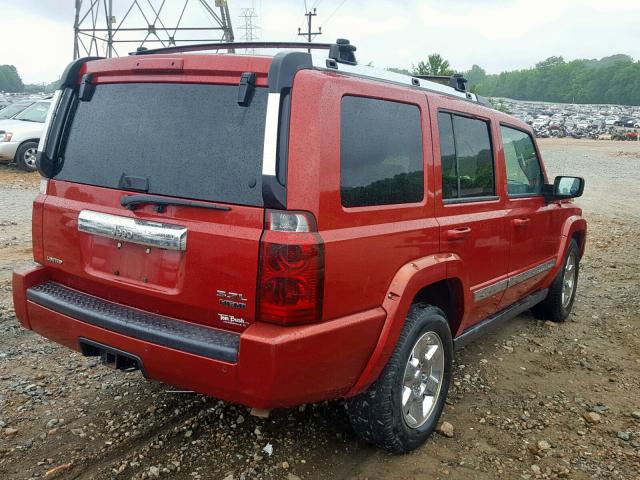 1J8HH582X6C247735 - 2006 JEEP COMMANDER MAROON photo 4