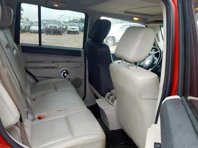 1J8HH582X6C247735 - 2006 JEEP COMMANDER MAROON photo 6