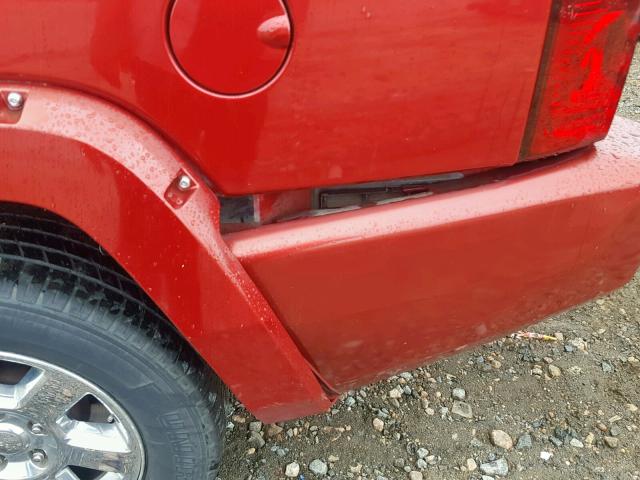 1J8HH582X6C247735 - 2006 JEEP COMMANDER MAROON photo 9