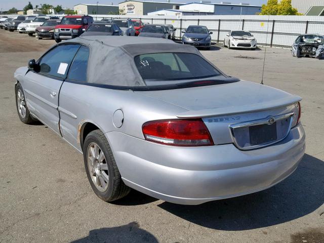 1C3EL75R84N183836 - 2004 CHRYSLER SEBRING GT SILVER photo 3