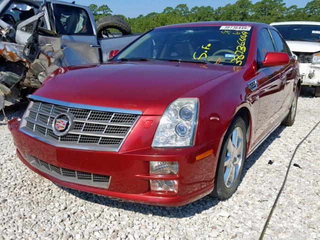 1G6DW67V780105394 - 2008 CADILLAC STS BURGUNDY photo 2