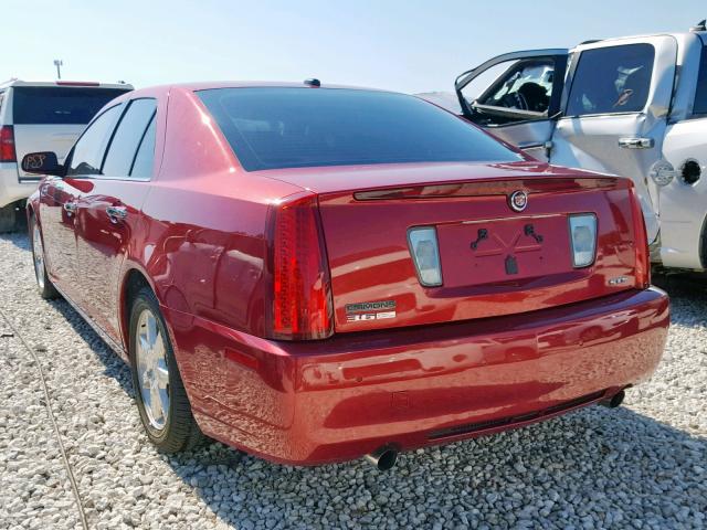 1G6DW67V780105394 - 2008 CADILLAC STS BURGUNDY photo 3