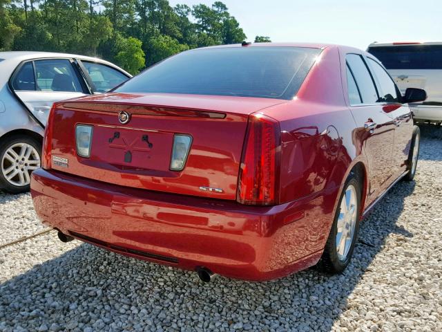 1G6DW67V780105394 - 2008 CADILLAC STS BURGUNDY photo 4