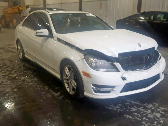 WDDGF4HB0DR262635 - 2013 MERCEDES-BENZ C 250 WHITE photo 1