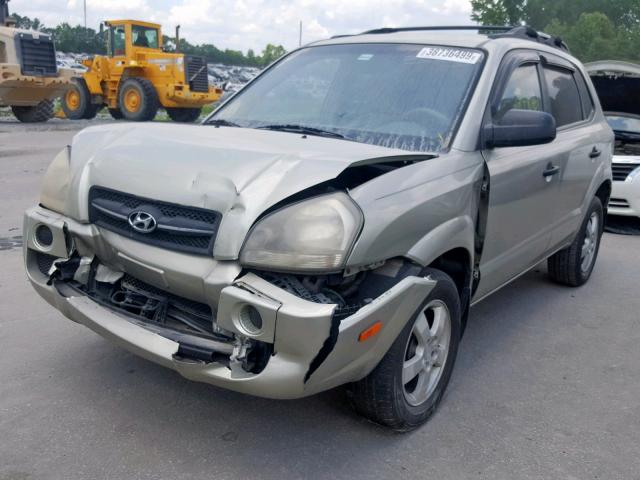 KM8JM12B36U434522 - 2006 HYUNDAI TUCSON GL GREEN photo 2