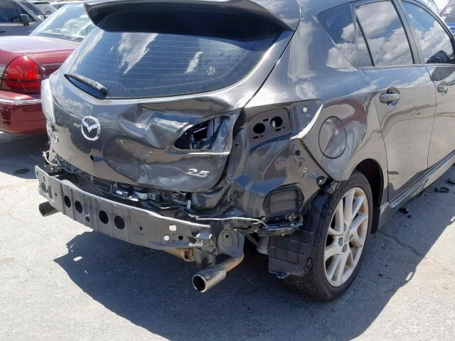 JM1BL1M54C1514394 - 2012 MAZDA 3 S GRAY photo 9