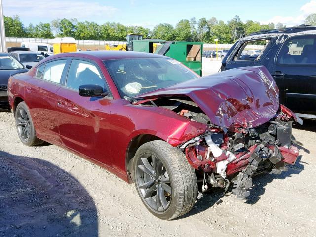 2C3CDXBG6JH230292 - 2018 DODGE CHARGER SX BURGUNDY photo 1