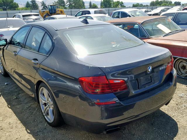 WBAKN9C56ED680943 - 2014 BMW 550 I BLACK photo 3