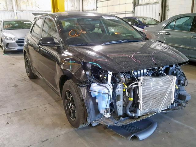 3KPA25ABXJE085787 - 2018 KIA RIO LX BLACK photo 1