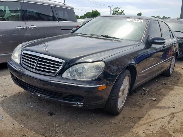 WDBNG75J93A382585 - 2003 MERCEDES-BENZ S 500 BLACK photo 2