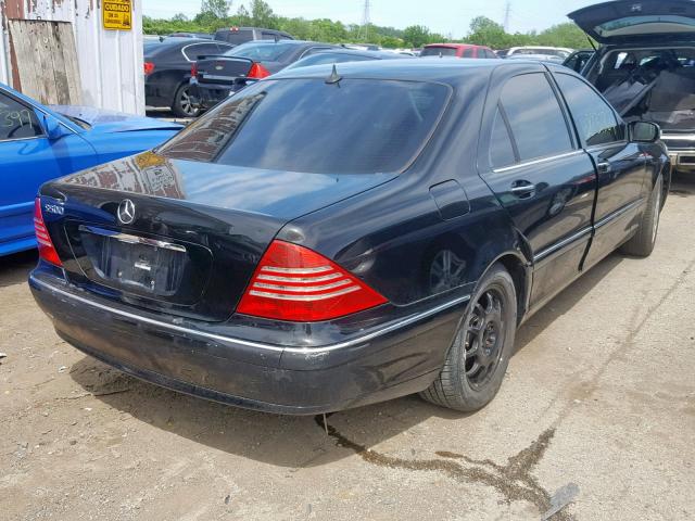 WDBNG75J93A382585 - 2003 MERCEDES-BENZ S 500 BLACK photo 4