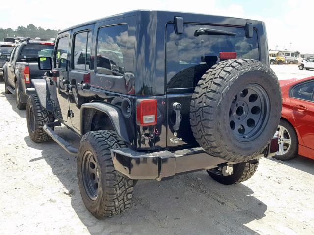 1J4GA39107L166689 - 2007 JEEP WRANGLER X BLACK photo 3