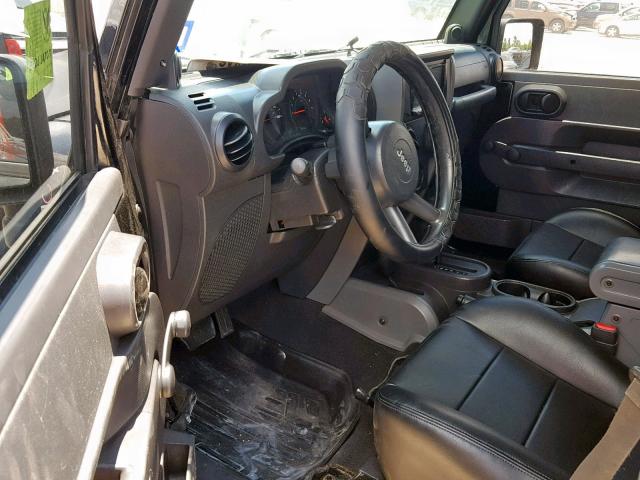 1J4GA39107L166689 - 2007 JEEP WRANGLER X BLACK photo 9